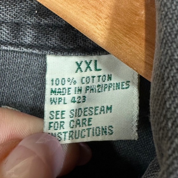 VTG Levi's Denim Shirt Jacket Mens XXL Black Cotton Jeans Long Sleeve 90s Y2K - Picture 4 of 8